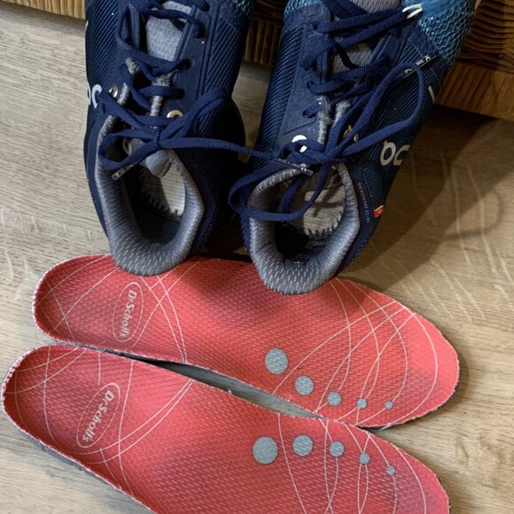 On Cloudflyer Athletic Running Shoes Sneakers Women's Size 7 Storm Blue/White - Picture 6 of 8